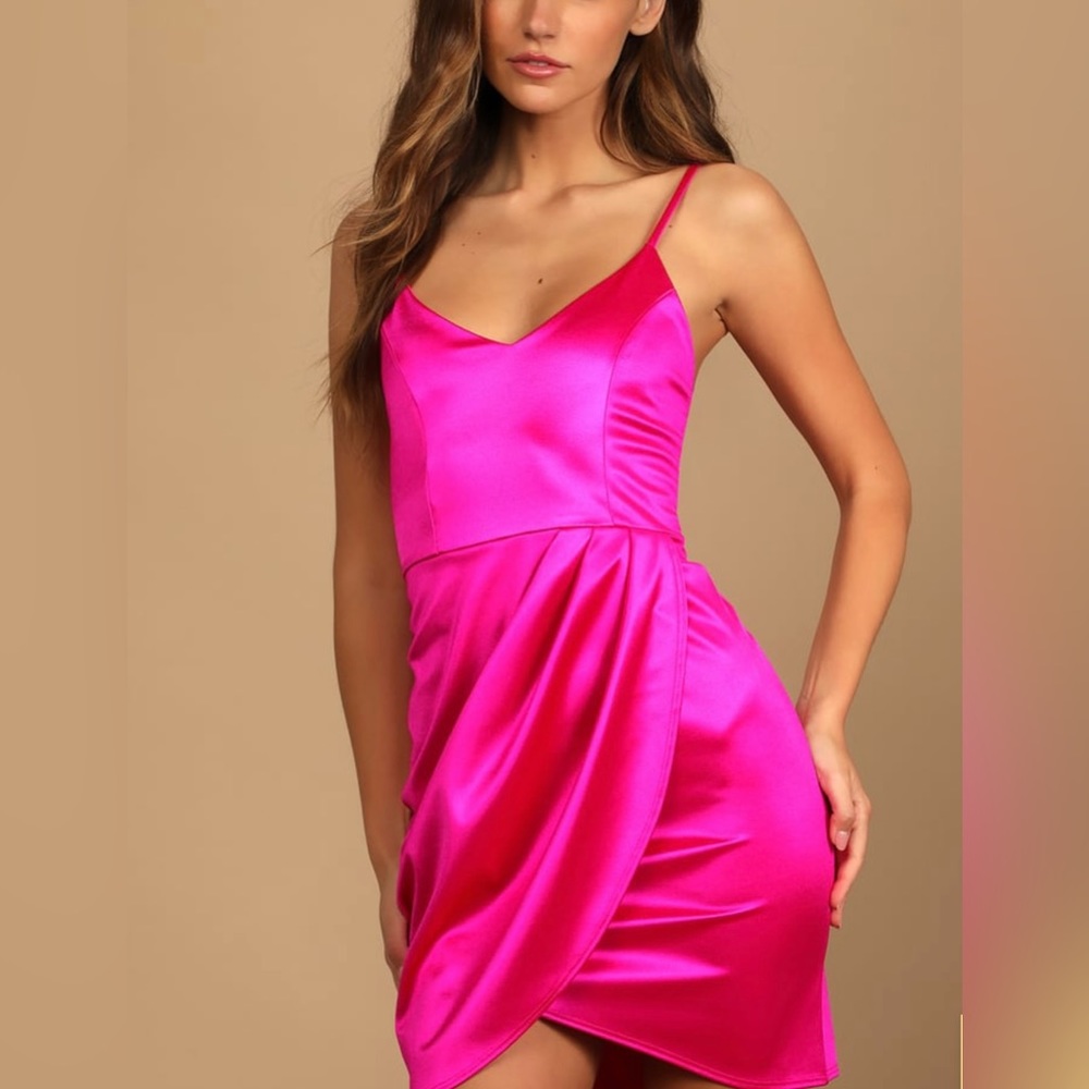 BRAND NEW HOT PINK MINI DRESS
